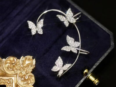 Fashion Earring Butterfly Ear Clip And Ear Hook Jewelry