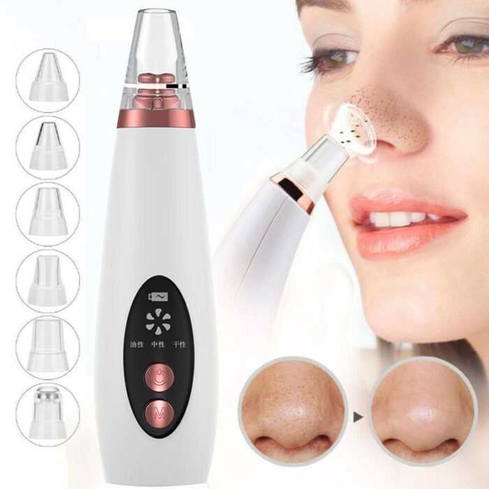 Blackhead Pore Vacuum Cleaner Nose Cleanser Blackheads Remover Blackhead Acne Removal Button Face Suction Beauty Skin Care Tool - Image 1