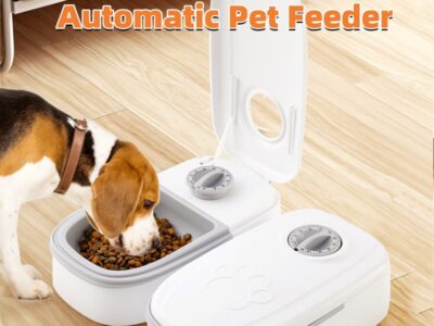 Automatic Pet Feeder Smart Food Dispenser For Cats Dogs Timer Stainless Steel Bowl Auto Dog Cat Pet Feeding Pets Supplies