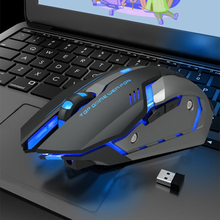 Wireless Charging Silent Gaming Mouse Machinery - Image 1