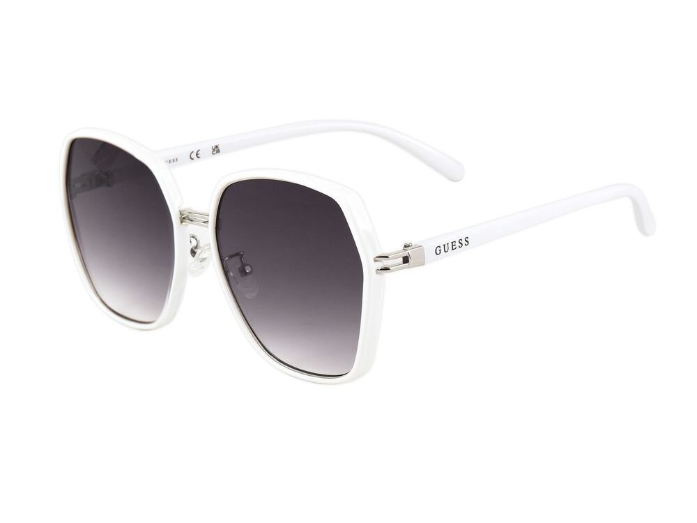 Guess White Metal Sunglasses