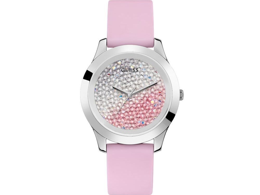 Guess Multicolor Rubber Dress Watch