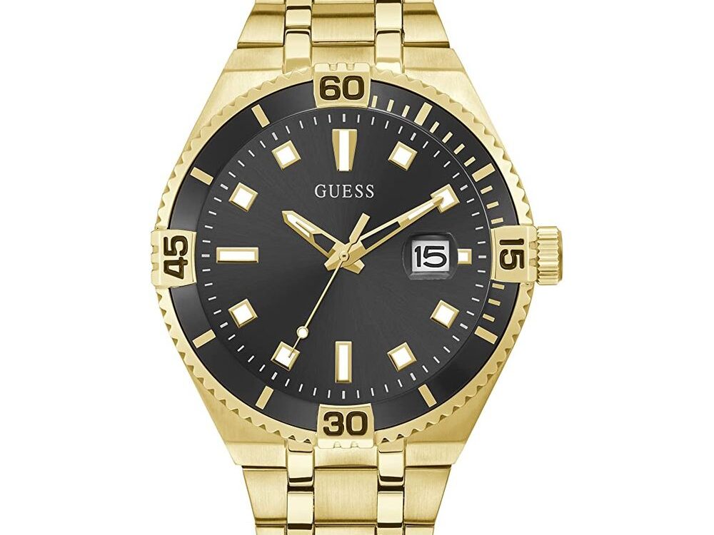 Guess Gold Stainless Steel Dress Watch