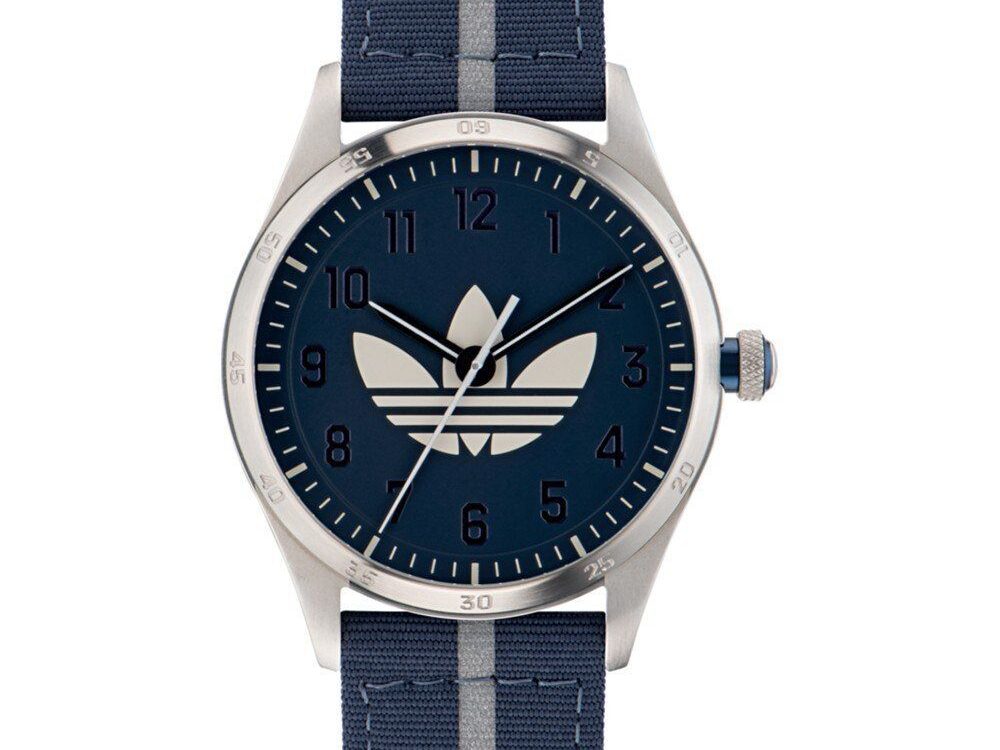 Adidas Blue Fabric Sport Watch