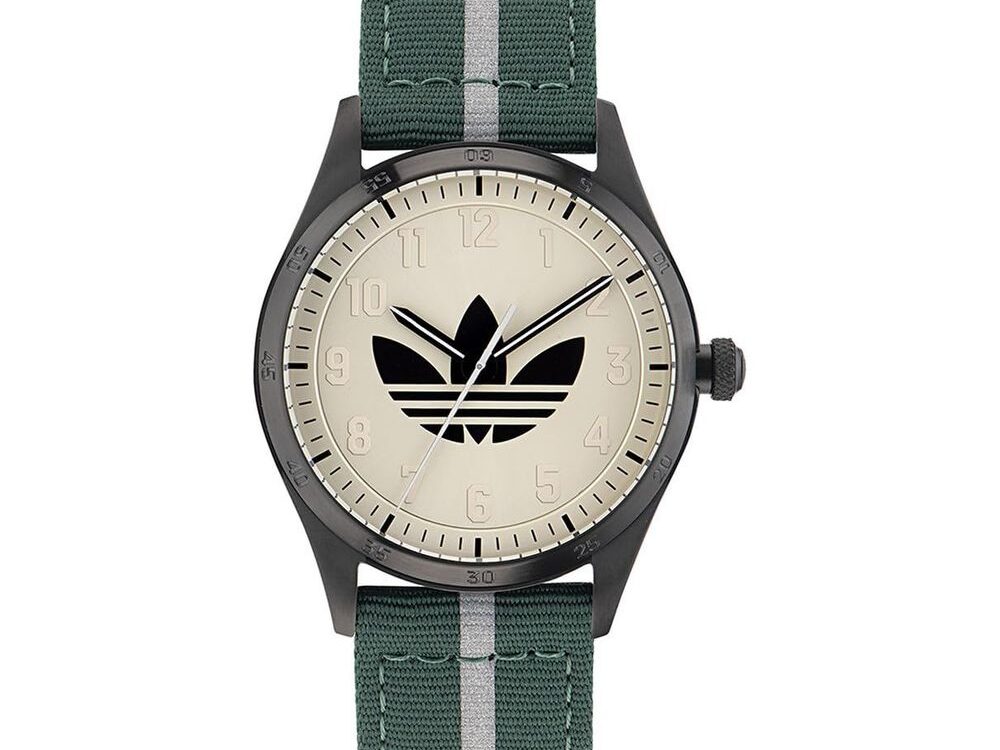 Adidas Bicolor Fabric Dress Watch