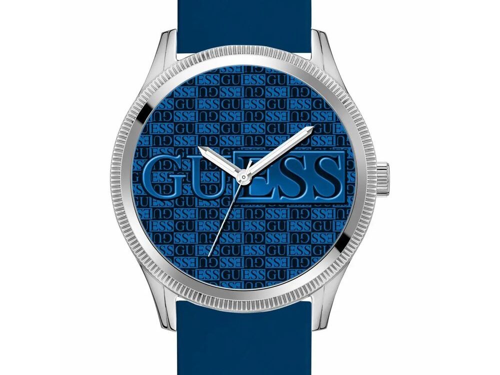 Guess Blue Synthetic Dress Watch