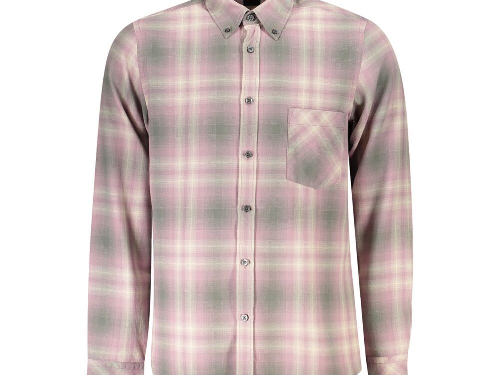 Hugo Boss Pink Cotton Men Shirt