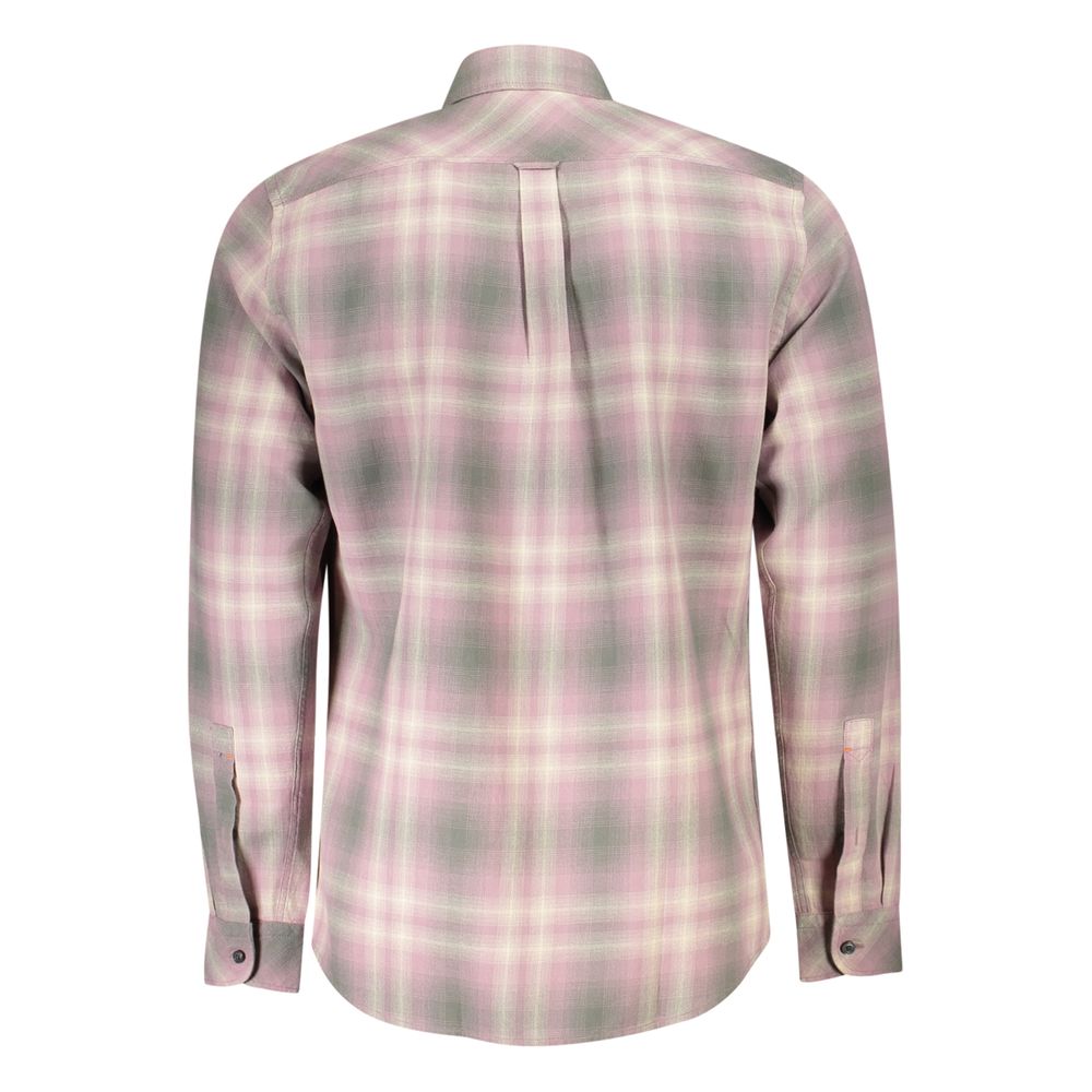 Hugo Boss Pink Cotton Men Shirt - Image 2