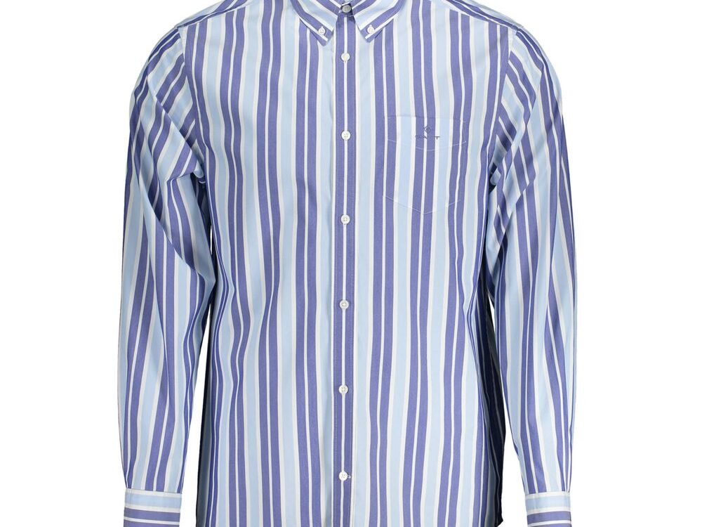 Gant Azzurro Cotton Men Shirt