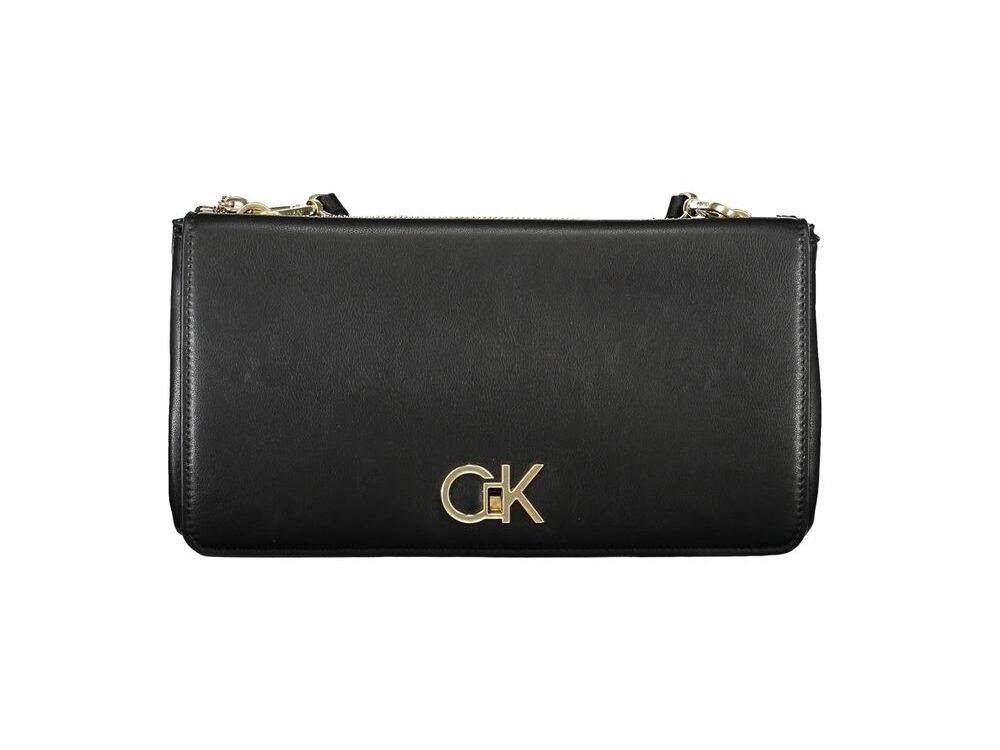 Calvin Klein Black Polyester Women Shoulder Bag
