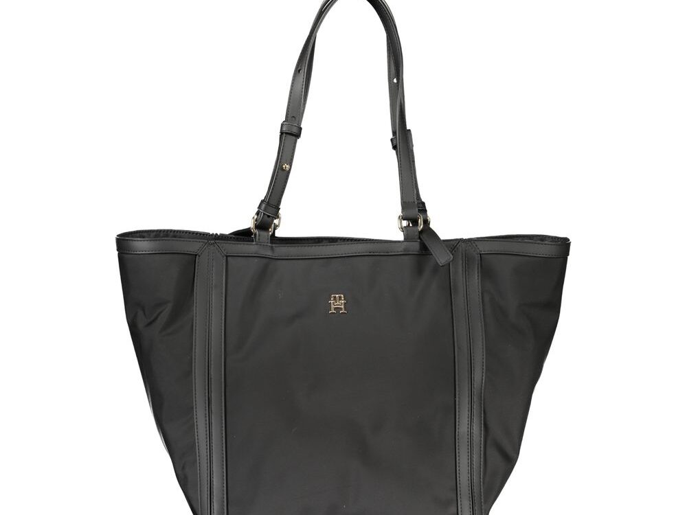 Tommy Hilfiger Black Polyester Women Handbag
