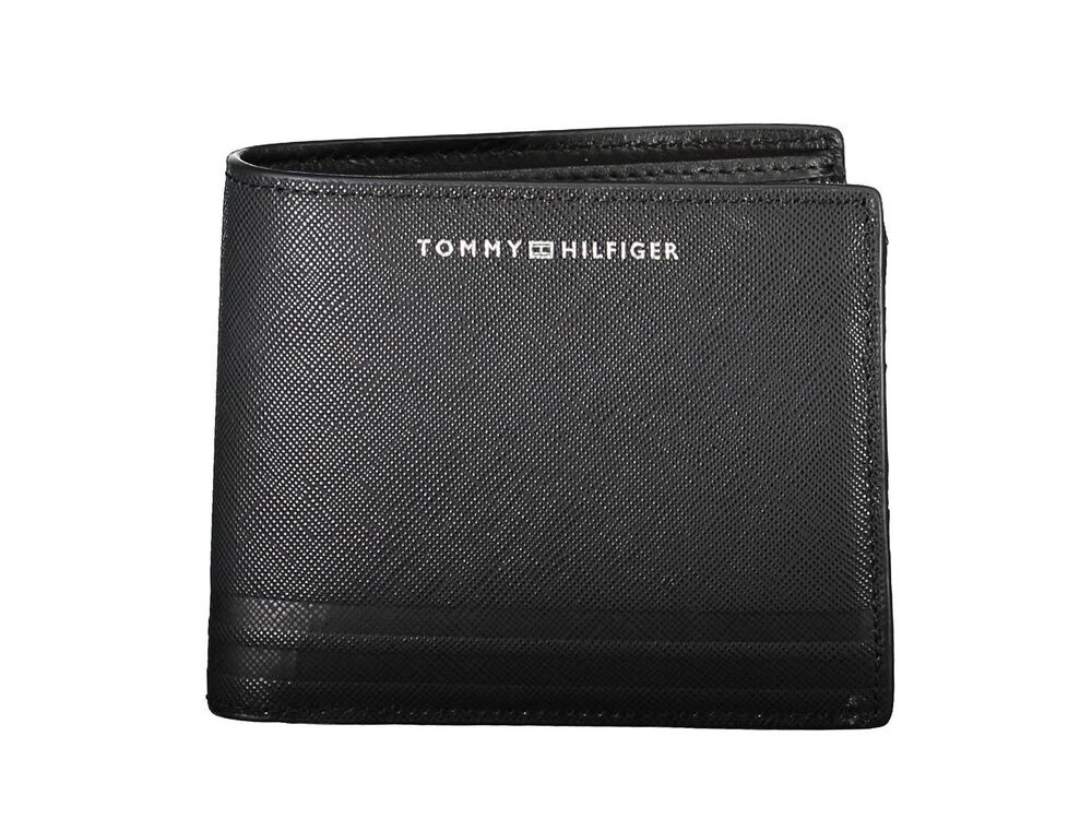 Tommy Hilfiger Black Leather Men's Wallet