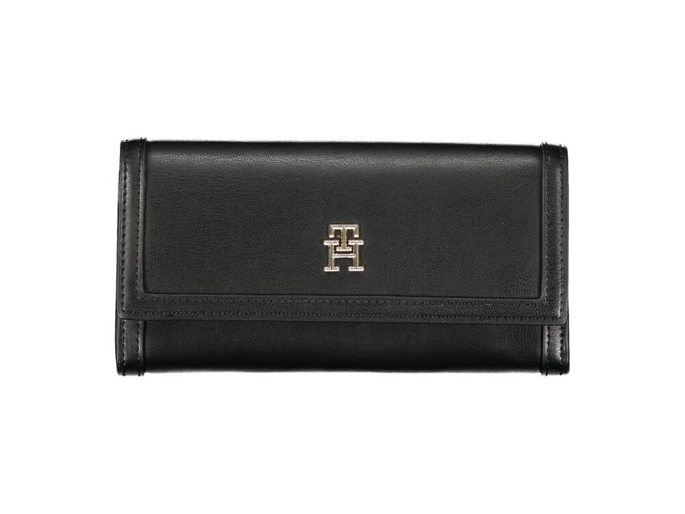Tommy Hilfiger Elegant Black Dual-Compartment Wallet