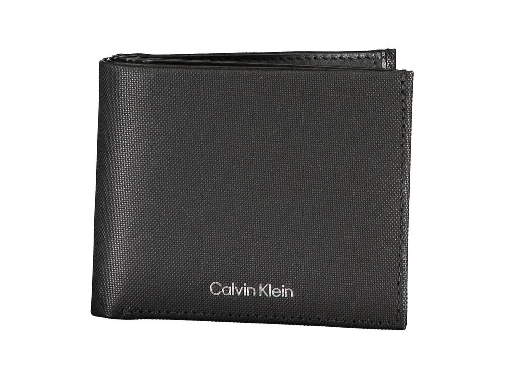 Calvin Klein Elegant Black Leather Wallet with RFID Block
