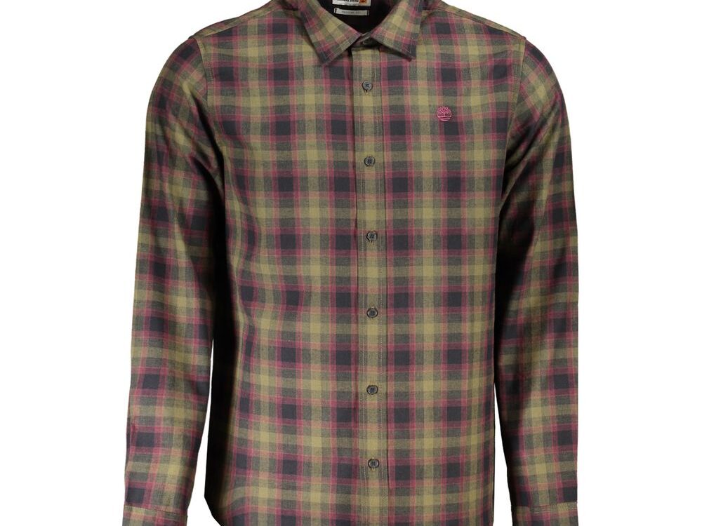 Timberland Verde Cotton Men Shirt