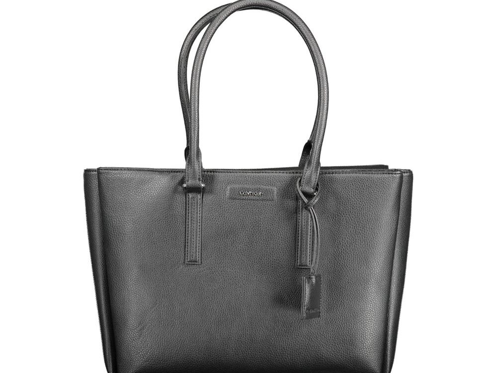 Calvin Klein Black Polyurethane Women Shoulder Bag