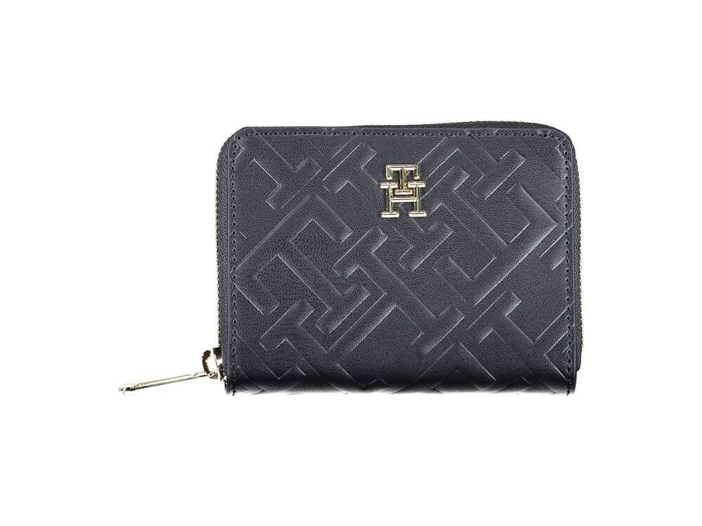 Tommy Hilfiger Blue Polyurethane Women Wallet
