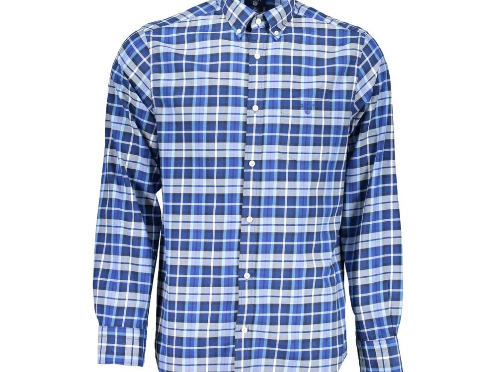 Gant Blue Cotton Men Shirt
