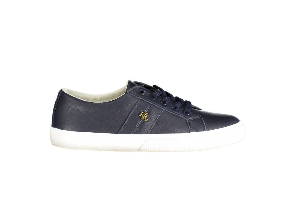 Ralph Lauren Blue Leather Women Sneaker