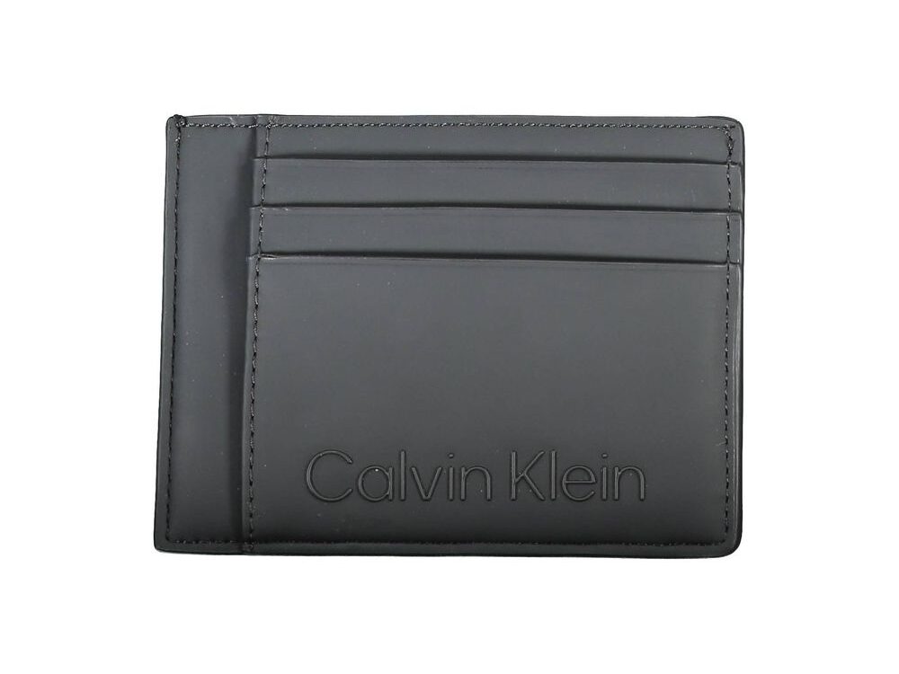 Calvin Klein Nero Polyurethane Men Cardholder