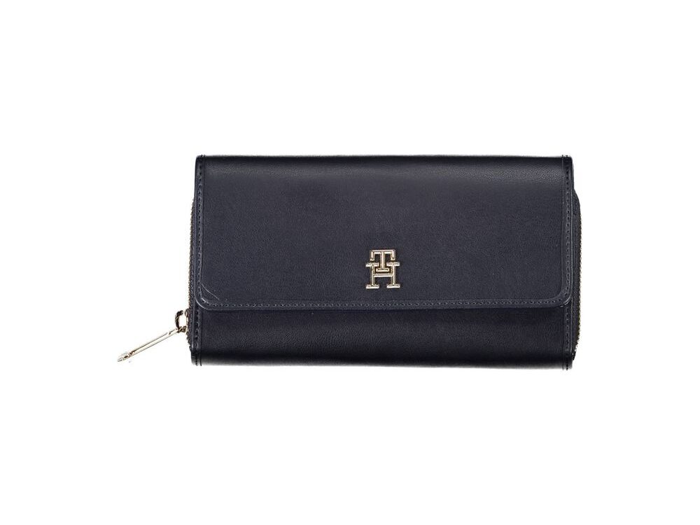 Tommy Hilfiger Blue Polyurethane Women Wallet