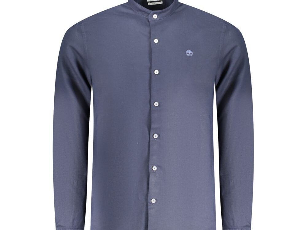 Timberland Blue Linen Men Shirt