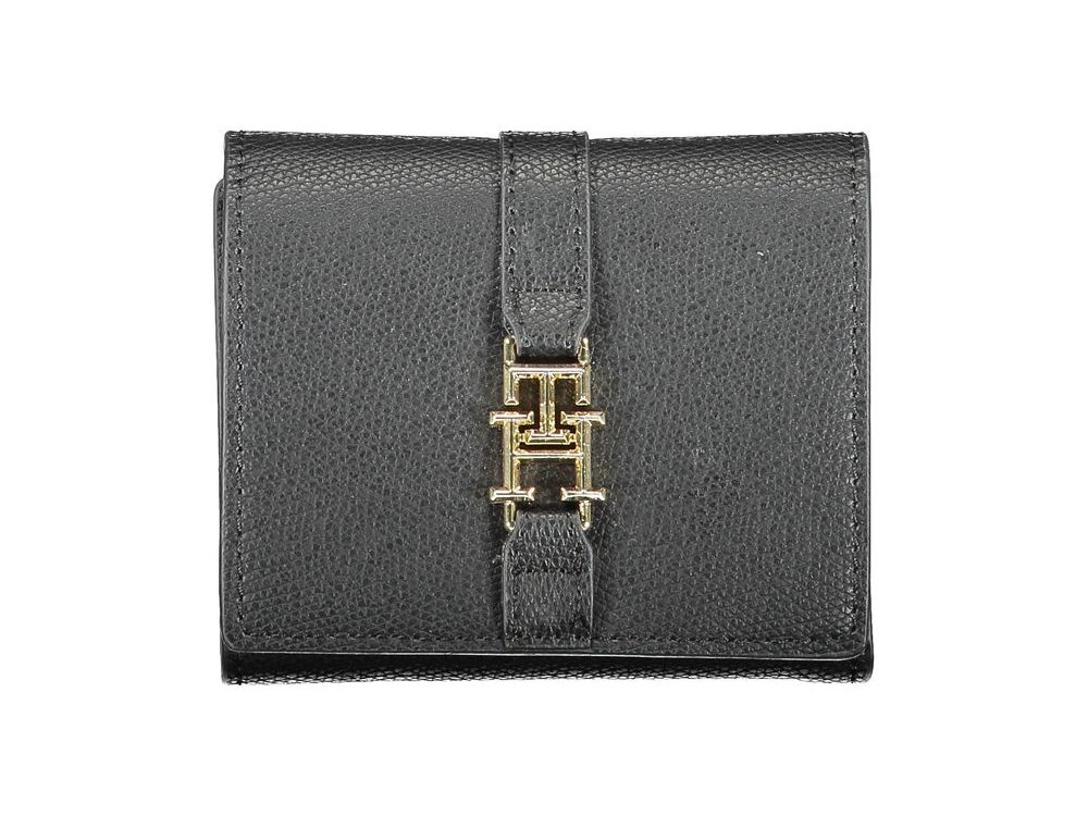 Tommy Hilfiger Black Polyurethane Women Wallet