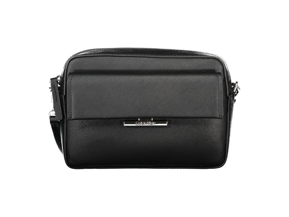 Calvin Klein Black Polyurethane Women's Shoulder Bag