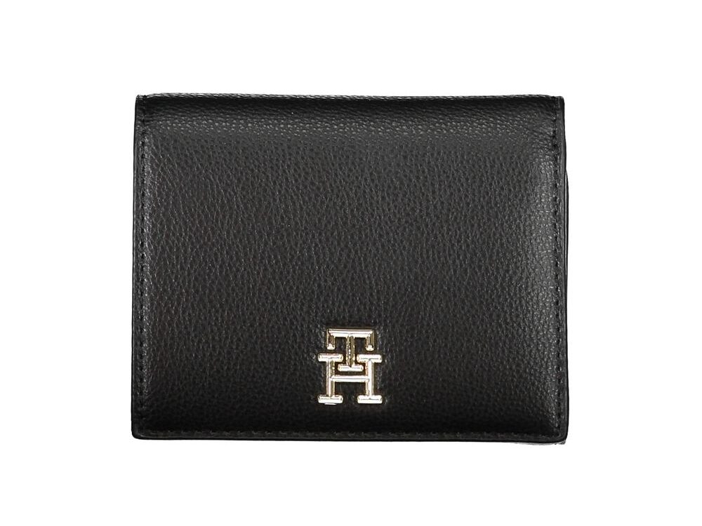 Tommy Hilfiger Black Polyurethane Women Wallet