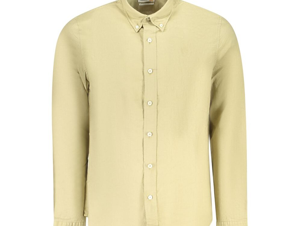 Timberland Beige Cotton Men Shirt