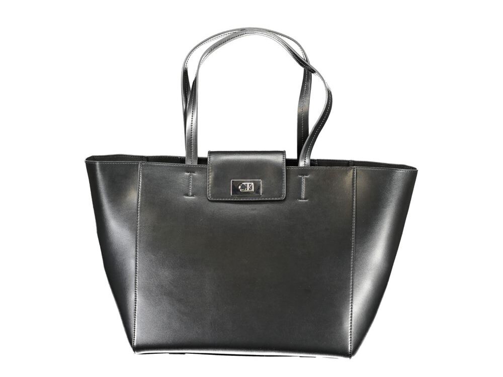 Calvin Klein Black Recycled Polyester Women Handbag