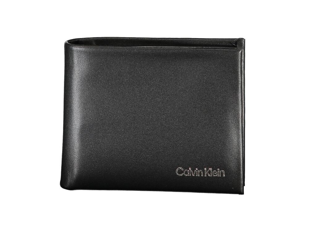 Calvin Klein Black Polyurethane Men Wallet