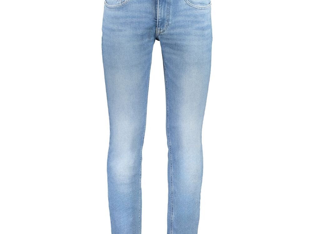 Tommy Hilfiger Azzurro Cotton Slim Men Jeans