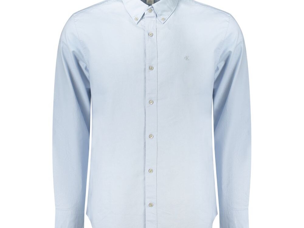 Calvin Klein Light Blue Cotton Men Shirt