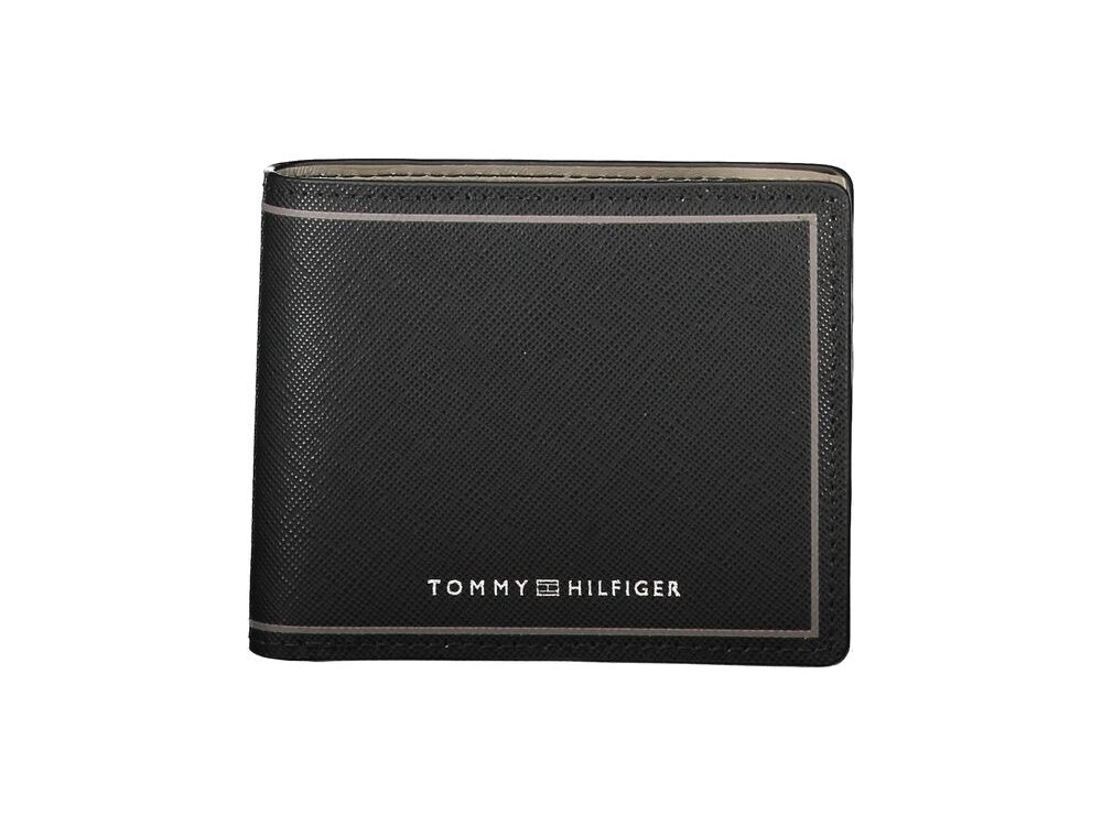 Tommy Hilfiger Black Leather Men Wallet