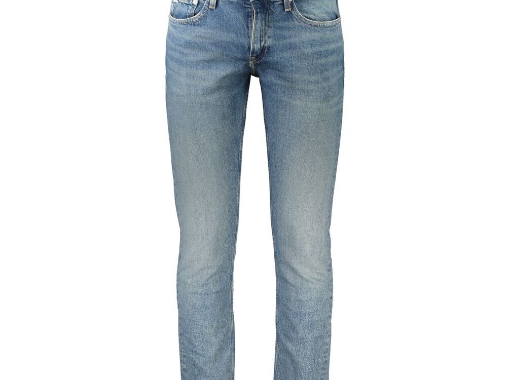 Calvin Klein Blu Cotton Men's Slim Jeans