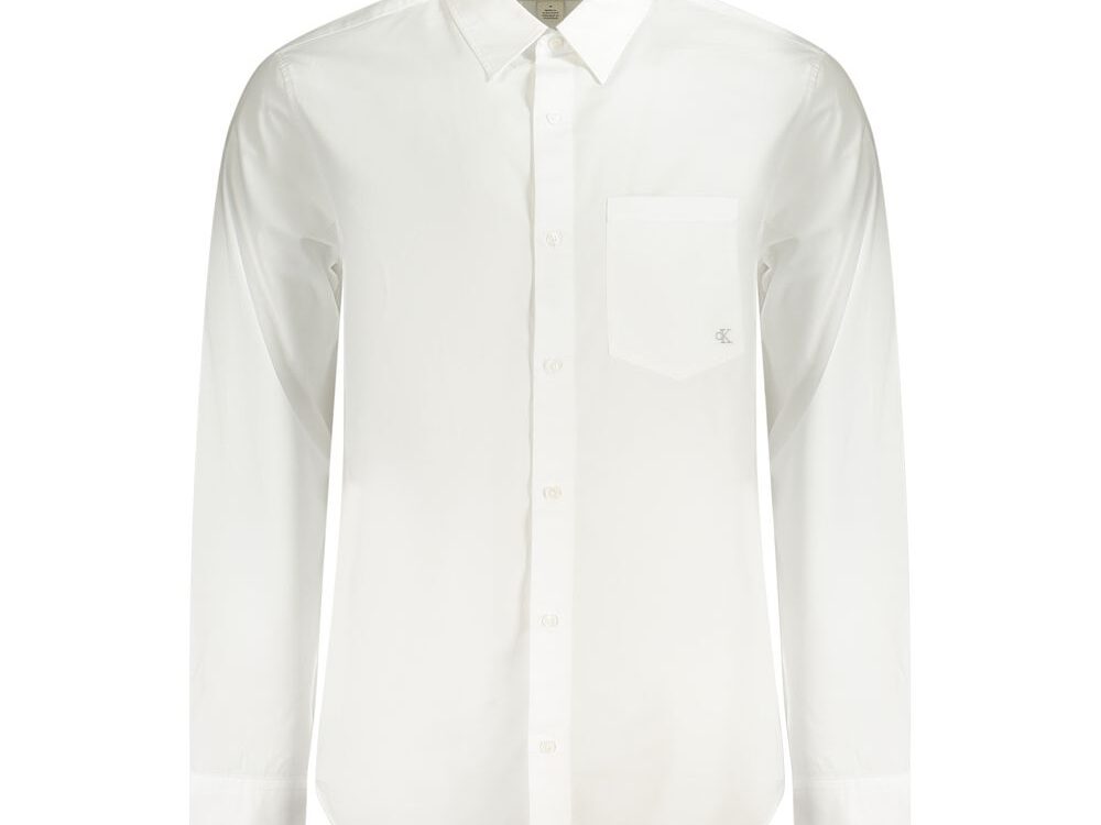 Calvin Klein White Organic Cotton Men's Shirt