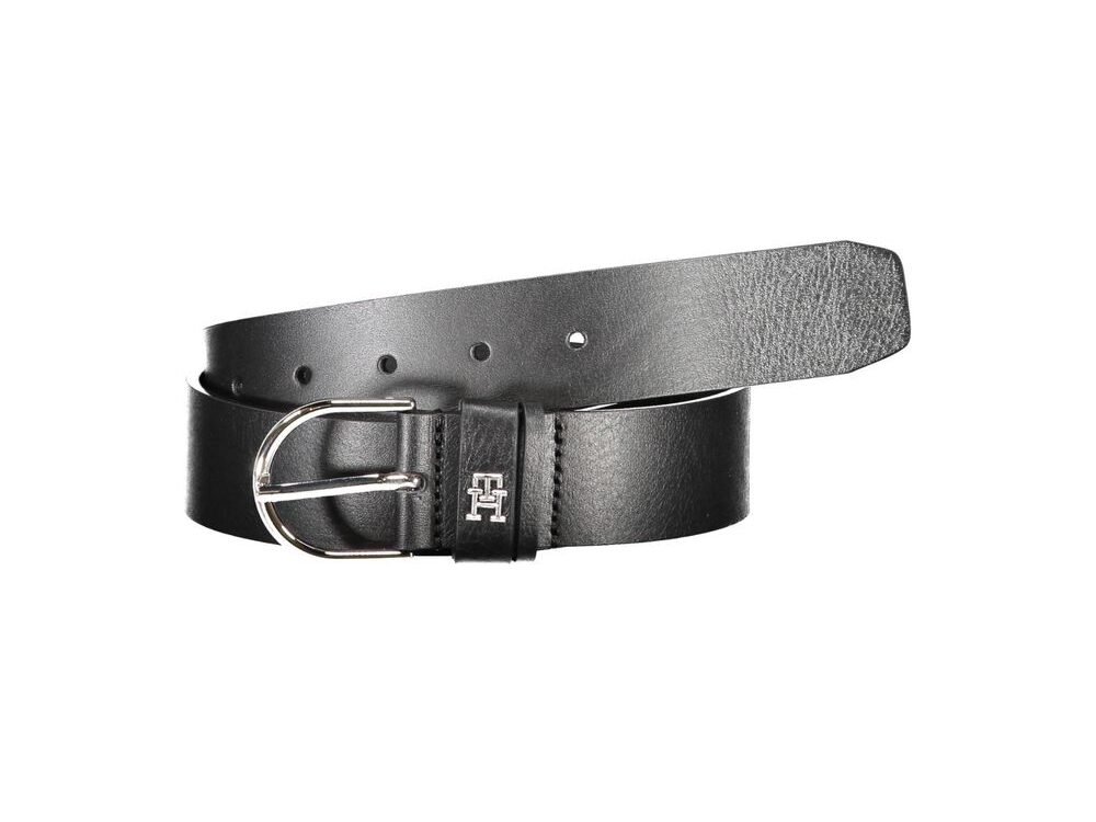 Tommy Hilfiger Black Leather Women Belt