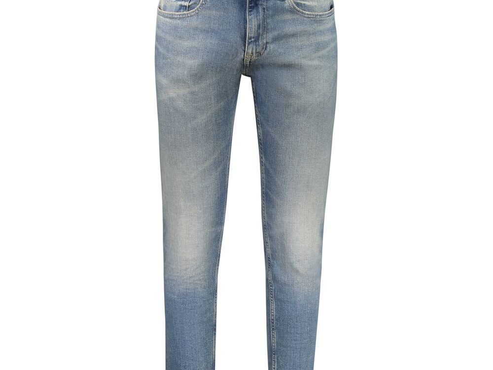 Tommy Hilfiger Blu Cotton Men's Slim Tapered Jean