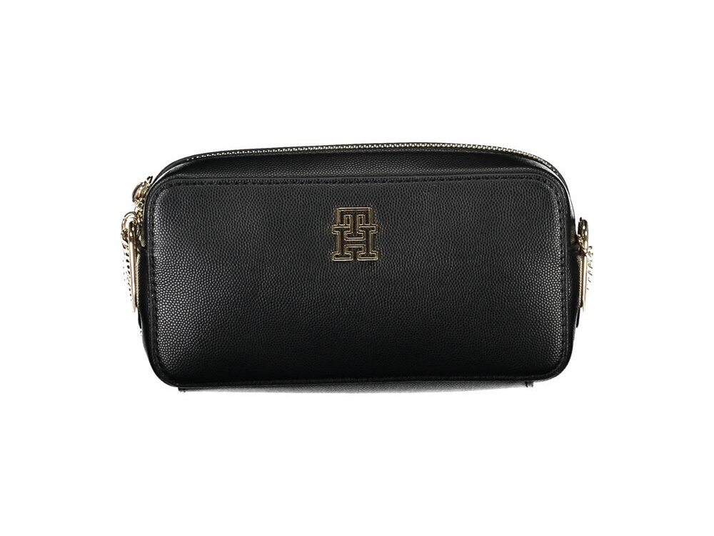 Tommy Hilfiger Black Polyurethane Women Handbag