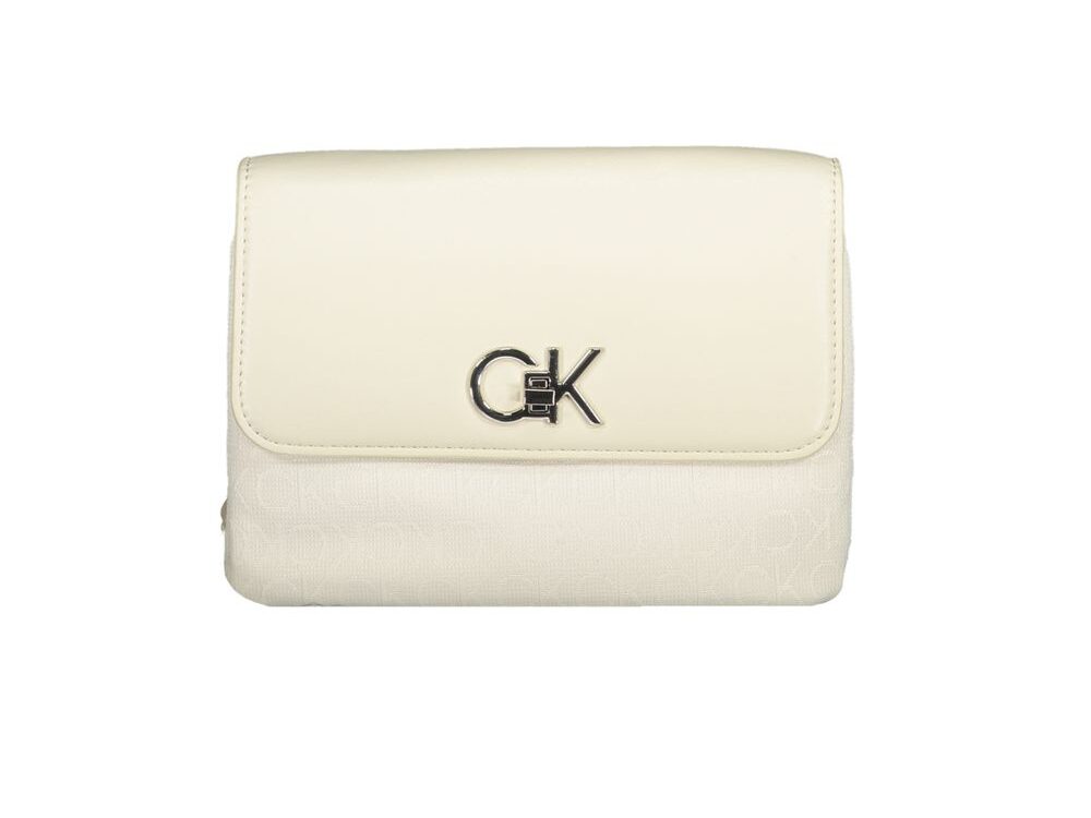 Calvin Klein Beige Polyester Women Handbag