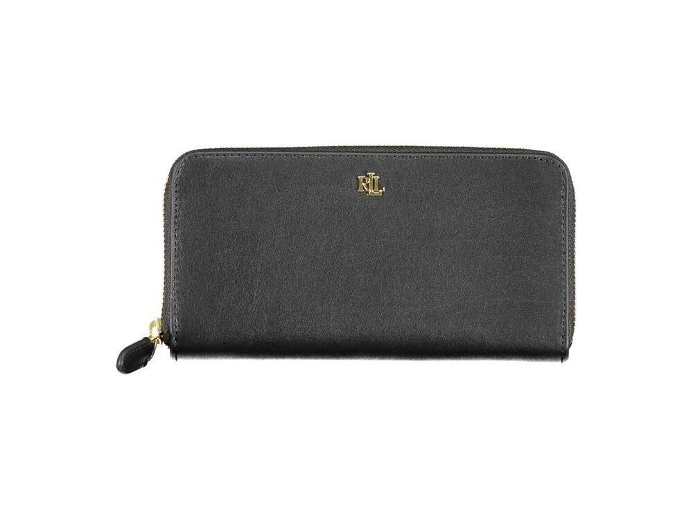 Ralph Lauren Black Leather Women Wallet