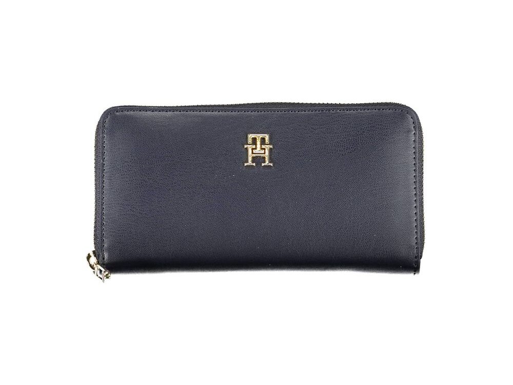 Tommy Hilfiger Blue Polyurethane Women Wallet
