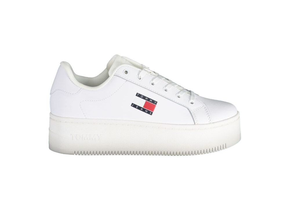 Tommy Hilfiger Bianco Leather Women Sneaker