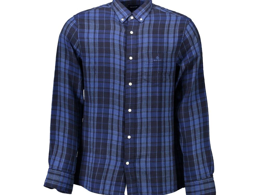 Gant Blu Cotton Men Shirt