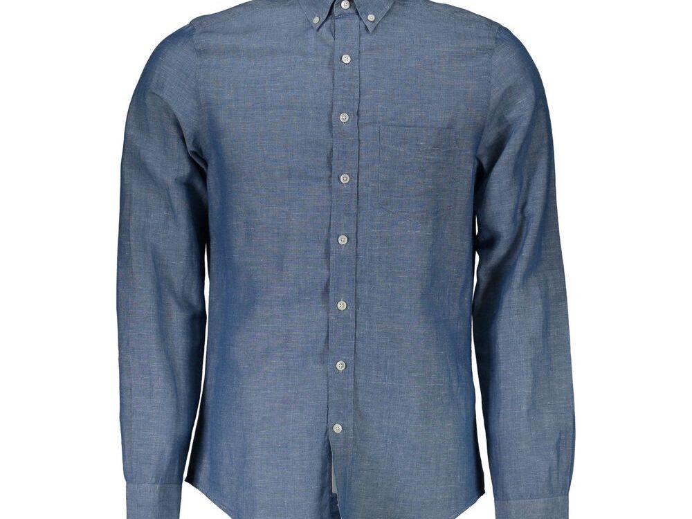Gant Blue Linen Men's Shirt