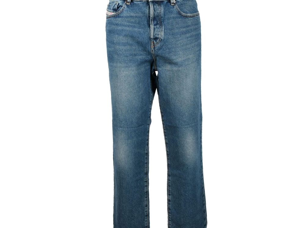 Diesel Blue Cotton Skinny Jeans