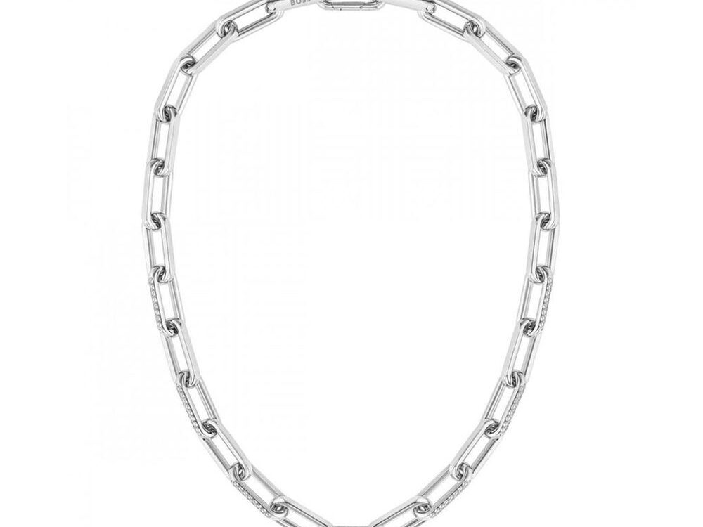 Hugo Boss Silver Stainless Steel Necklace