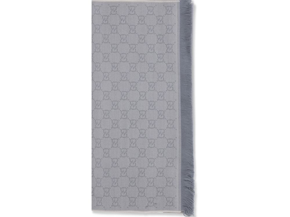 Gucci Gray Wool Scarf