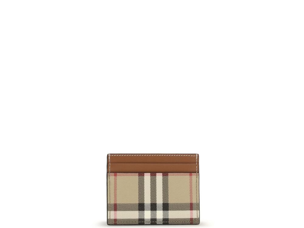 Burberry Beige Calf Leather Bos Taurus Wallet